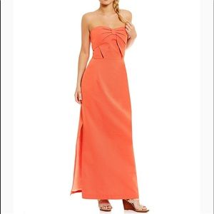 Lauren James Ashley Strapless Maxi Dress